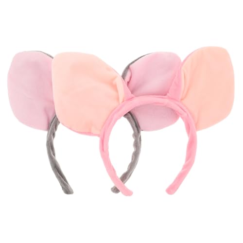 COMPUKAS 2 Stück Schweineohren-stirnband: Cosplay-tier-haarreif – Party-stirnbänder, Cosplay-kopfbedeckungen Für Feiertags-verkleidung Und Gesichtswaschen von COMPUKAS