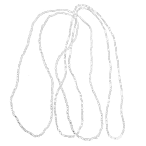 COMPUKAS 2 Stück Teiliges Bikini Ketten Silber Weiße Doppelstrang Bauchkette Strand Waist Beads Handgefertigte Taillenkette für Damen Beach Chain Bauchschmuck von COMPUKAS