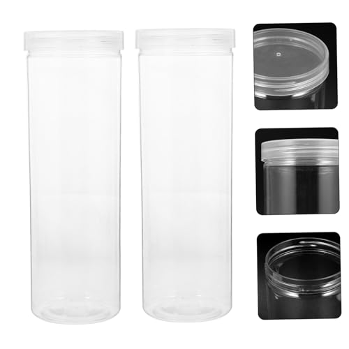 COMPUKAS 2 Stück Transparente Stiftebox Klein mit Abnehmbaren Rillen Enden Kompakte Aufbewahrungsbox für Kugelschreiber und Bleistifte Eleganter Transparenter Kunststoff Behälter für Büro von COMPUKAS