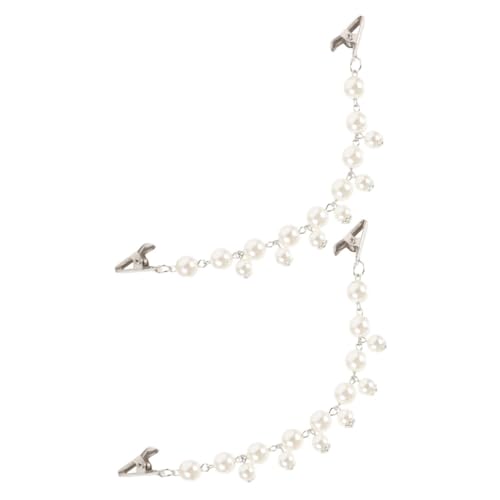 COMPUKAS 2stücke Retro Schulterjäckchen Clips Kunstperlen Vintage Clasp Für Cardigans Blusen Und Kleider Eleganter Brooch-dekor Für Frauen Und Mädchen Kleidung von COMPUKAS