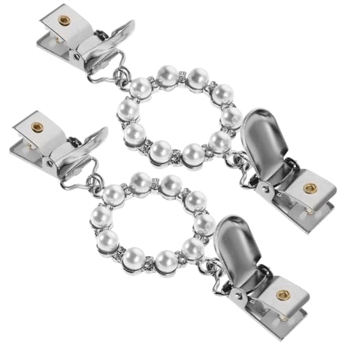 COMPUKAS 2stücke Vintage Pullover Clips Mit Imitationsperle Retro Schal Clip Für Strickjacken Kleider Und Hemden Vielseitige Modeaccessoires Für Frauen Und Mädchen von COMPUKAS