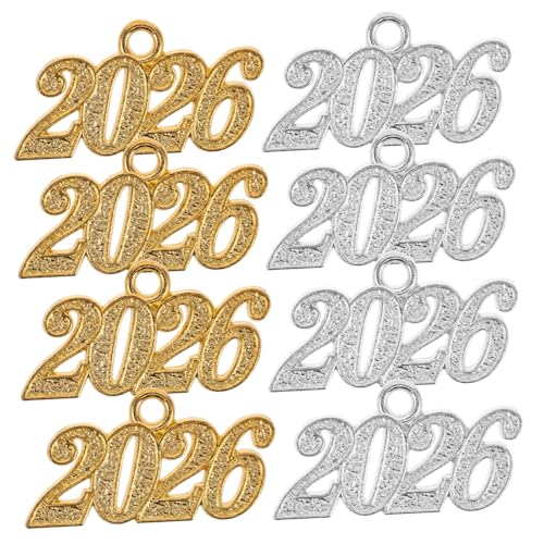 COMPUKAS 20 Stück Teiliges Jahreszahl Anhänger Galvanisierte Legierung in Gold und Silber Leichter DIY Schmuckanhänger für Armbänder Halsketten und Abschlussfeier Bastelprojekte COMPUKAS 20 Stück Teiliges Jahreszahl Anhänger Galvanisierte Legierung in Gold und Silber Leichter DIY Schmuckanhänger für Armbänder Halsketten und Abschlussfeier Bastelprojekte von COMPUKAS