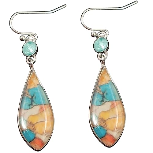 COMPUKAS 2Paare Vintage Ohrringe für Frauen Ästhetische Dangle Drop Ohrringe Farbige Glaskunst Ohrhänger Modischer Schmuck für Besondere Anlässe Teiliges COMPUKAS 2Paare Vintage Ohrringe für Frauen Ästhetische Dangle Drop Ohrringe Farbige Glaskunst Ohrhänger Modischer Schmuck für Besondere Anlässe Teiliges von COMPUKAS