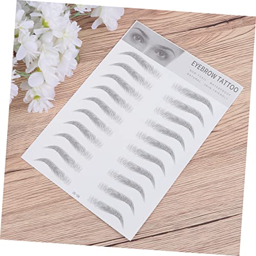 COMPUKAS 2 Stück Augenbrauen Tattoo Aufkleber Künstliche Augenbrauen Haarähnliche Augenbrauenübertragungsaufkleber Einfach Zu Verwenden Für Männer Und Frauen Für Schnelles Styling von COMPUKAS