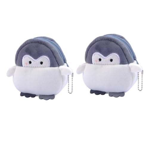 COMPUKAS 2stücke Lustige Pinguin Geldbörsen Mini Plüsch Taschen Für Kleingeld Lippenstifte Und Mehr Geschenke Für Frauen Teenager Und Mädchen von COMPUKAS