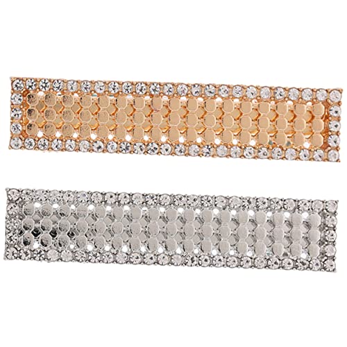 COMPUKAS 2stücke Rhinestone Haarklammern Für Damen Elegante Haarspangen Mit Geometrischem Design Für Partys Und Alltag Für Verschiedene Frisuren von COMPUKAS
