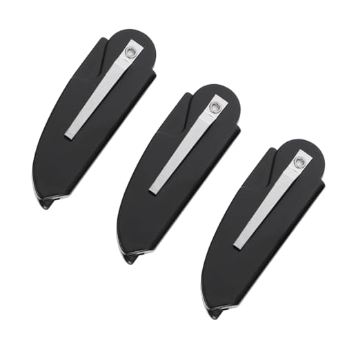 COMPUKAS 3 Stück Teiliges Faltbare Bartkämme für Herren Multifunktionale Bartpflege Hautschonend Kompakt für Tägliches Styling als für Männer Schwarz von COMPUKAS