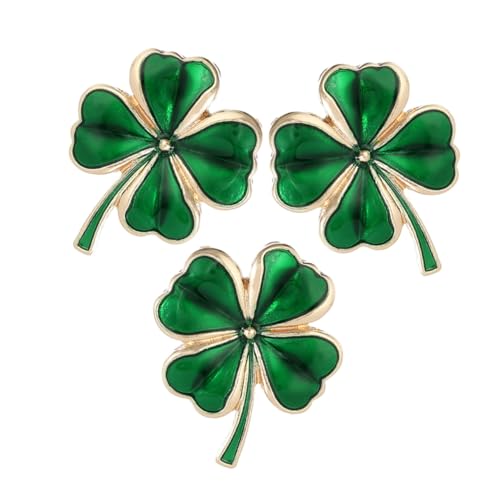 COMPUKAS 3-teilige Kleeblatt-brosche: Vierblättriges Irisches Kleeblatt, Anstecknadeln, Schmuckgeschenk Für Frauen Und Mädchen, St. Patrick's Day, Urlaubs-modeaccessoire COMPUKAS 3-teilige Kleeblatt-brosche: Vierblättriges Irisches Kleeblatt, Anstecknadeln, Schmuckgeschenk Für Frauen Und Mädchen, St. Patrick's Day, Urlaubs-modeaccessoire von COMPUKAS