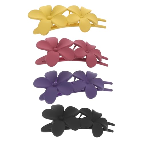 COMPUKAS 4 Stck Teiliges Blumen Haarklammern für Frauen Flache Rutschfeste Haarspangen in Violett Schwarz und Senfgelb Dekorative Sichere Haarklammern für Dickes Haar und Vielseitige COMPUKAS 4 Stck Teiliges Blumen Haarklammern für Frauen Flache Rutschfeste Haarspangen in Violett Schwarz und Senfgelb Dekorative Sichere Haarklammern für Dickes Haar und Vielseitige von COMPUKAS