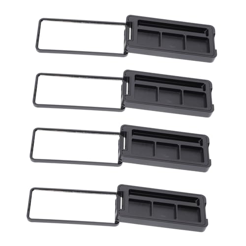 COMPUKAS 4 Stück Refillable Lidschatten Palette Leerboxen Kosmetik Aufbewahrung DIY Multifunktional für Concealer Lippenstift Reise und Schminktisch Organizer von COMPUKAS