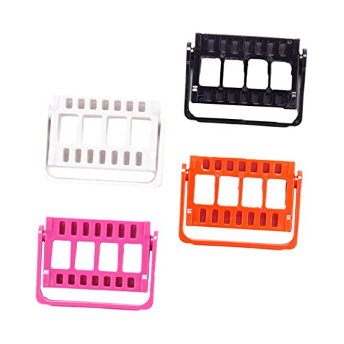 COMPUKAS 4 Stück Teiliges Aufbewahrungsrack für Nagelpolierbits Organizer aus Hochwertigem Material Geeignet für Nagelstudio DIY und Nagelkunst Praktische Ordnung für Zuhause und Schule von COMPUKAS