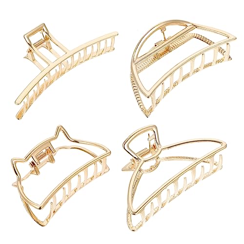 COMPUKAS 4stücke Haarklammer Metall Haarclip Frauen Haarspange Haarzähne Klemme Pferdeschwanz Halter Für Lange Kurze Dicke Dünne Haare Hochzeit Party Geburtstag Banquet von COMPUKAS