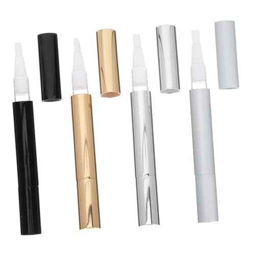 COMPUKAS 4stücke Pack Leere Kosmetiktuben Mit Pinselspitze Für Nagelöl Eyeliner-flüssigkeit Und Andere Kosmetika Einfach Zu Bedienen Für Reisen Und Täglichen Gebrauch von COMPUKAS