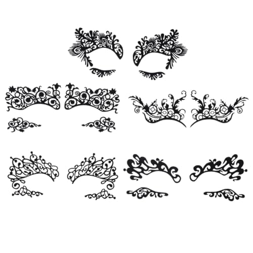 COMPUKAS 5 Paare Spitzen Eyeliner Sticker für Frauen Selbstklebend Makeup Eye Decals Cosplay Halloween Festival Party Augenaufkleber Einfach Anzubringen Zufälliger Stil COMPUKAS 5 Paare Spitzen Eyeliner Sticker für Frauen Selbstklebend Makeup Eye Decals Cosplay Halloween Festival Party Augenaufkleber Einfach Anzubringen Zufälliger Stil von COMPUKAS