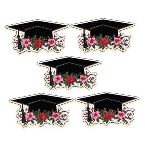 COMPUKAS 5 Stück Anstecknadeln Für Abschlusskappen: Metallbroschen Für Abschlussfeier-dekorationen, Akademische Hüte Und Gedenkgeschenke von COMPUKAS