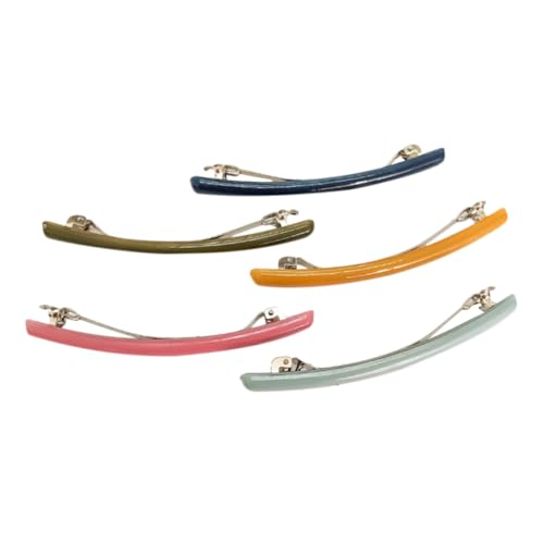 COMPUKAS 5stücke Bunte Haarspangen Damen Bonbonfarbene Haarnadeln Haarschmuck Accessoires Für Frauen Mädchen Schlichtes Design Für Jeden Anlass von COMPUKAS