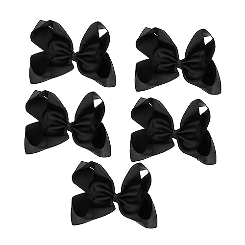 COMPUKAS 5 Stück Teiliges Haarspangen mit Schleifen Design Farbenfrohe Haarklammern für Mädchen Niedlicher Haarschmuck für Alltag und Party Robust und Leicht zu Tragen von COMPUKAS