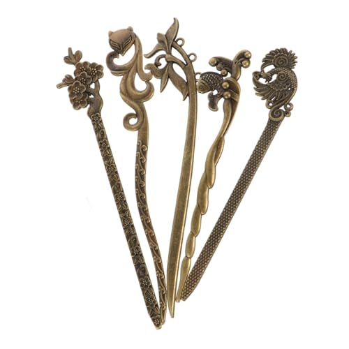COMPUKAS 5 Stück Teiliges Vintage Haarspangen Antike Haarnadeln im Chinesischen Stil Haarschmuck für Hochzeit und Damen mit Traditionellem Retro Design COMPUKAS 5 Stück Teiliges Vintage Haarspangen Antike Haarnadeln im Chinesischen Stil Haarschmuck für Hochzeit und Damen mit Traditionellem Retro Design von COMPUKAS