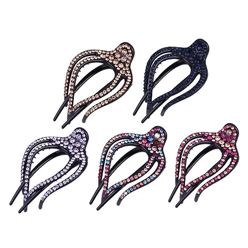 COMPUKAS 5stücke Strass Haarspangen Haarnadeln Retro Damen Haarschmuck Strass Haarnadeln Für Frauen von COMPUKAS