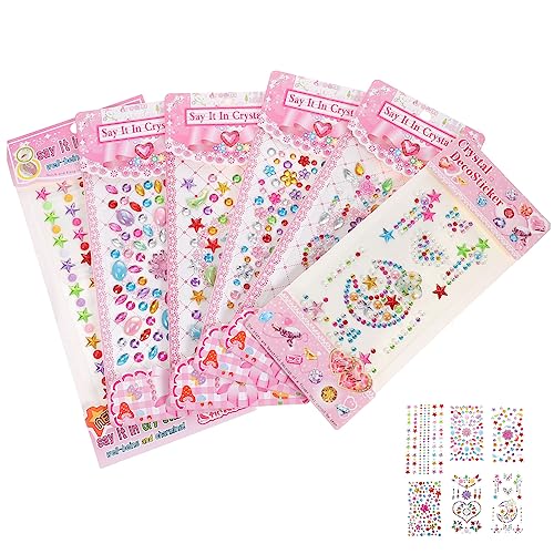COMPUKAS 6 Blätter Pack Aufkleber mit Edelstein Design Temporäre Gesichtskörper Juwelen Sticker Glitzersteine für Feste Halloween Karneval und Partys COMPUKAS 6 Blätter Pack Aufkleber mit Edelstein Design Temporäre Gesichtskörper Juwelen Sticker Glitzersteine für Feste Halloween Karneval und Partys von COMPUKAS
