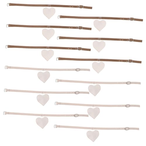 COMPUKAS 6 Paar Verstellbare Kunstleder Knöchelriemen für High Heels Unsichtbare Rutsch Schuhbänder mit Schnalle Vielseitige Haltestraps für Sicheren Sitz und Bequemen Halt bei Damen von COMPUKAS