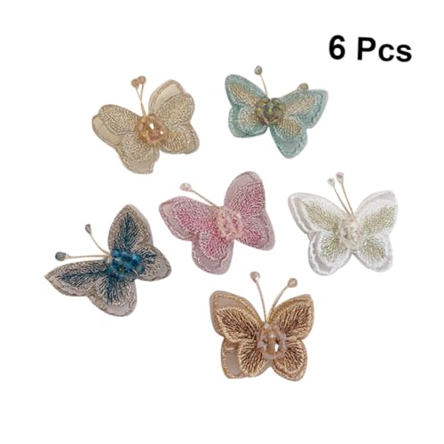 COMPUKAS 6 Stück Teiliges Bestickte Haarklammern Bunte Haarnadeln mit Schleifen für Mädchen Damen Modischer Haarschmuck Langlebig und Vielseitig Passend zu Verschiedenen Outfits COMPUKAS 6 Stück Teiliges Bestickte Haarklammern Bunte Haarnadeln mit Schleifen für Mädchen Damen Modischer Haarschmuck Langlebig und Vielseitig Passend zu Verschiedenen Outfits von COMPUKAS