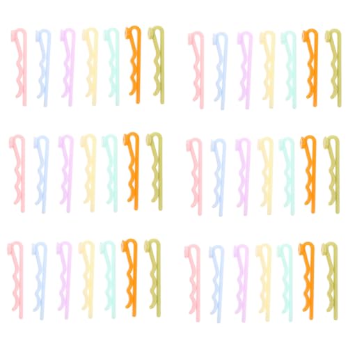 COMPUKAS 60 Stücke Selbstgemacht Haarnadel Zubehör für Kinder Kunststoff Haarnadelhalter Handgemachte Haarspangen Bastelbedarf für Mädchen Haarschmuck für Verschiedene Anlässe von COMPUKAS