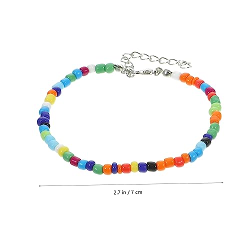 COMPUKAS 8 Stück Teiliges Bohemian Fußkettchen Set für Frauen Verstellbare Handgefertigte Perlen Anklets für Strandpartys Festivals und Alltag für Teenager und Damen von COMPUKAS