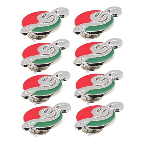 COMPUKAS 8stücke Musiknoten Emaille-brosche Mit Klavier Und Gitarrendesign Stilvoller Schmuck Für Kleidung Taschen Hüte Konzerte Und Alltag von COMPUKAS