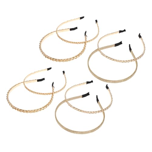 COMPUKAS 8 Stück Teiliges Metall Haarreif Damen Modische Ketten Designs Leichtes Elastisches Haarband Eleganter Haarschmuck für Alltag Party für Frauen und Mädchen COMPUKAS 8 Stück Teiliges Metall Haarreif Damen Modische Ketten Designs Leichtes Elastisches Haarband Eleganter Haarschmuck für Alltag Party für Frauen und Mädchen von COMPUKAS