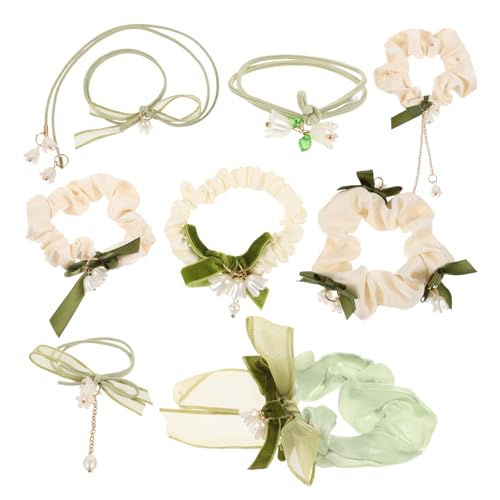 COMPUKAS 8stücke Haarband Elastischen Haargummis Hochwertige Langlebige Haarschlaufen in Verschiedenen Stilen Für Mädchen Und Frauen Zum Femininen Hairstyling Und Verschenken von COMPUKAS