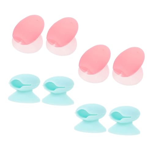 COMPUKAS 8stücke Silikon Lippenpinsel Abdeckung Pinselhüllen Lippenpinselhülle Lippenbürstenschutz Für Kosmetikpinsel Organizer Saugnapf Outdoor von COMPUKAS