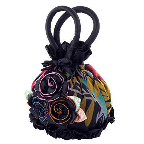 COMPUKAS Abendhandtasche Damen Blütenform Design Leichtes Stoffmaterial Handtragbar Hochzeit Party COMPUKAS Abendhandtasche Damen Blütenform Design Leichtes Stoffmaterial Handtragbar Hochzeit Party von COMPUKAS