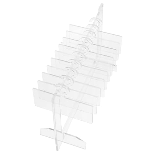 COMPUKAS Acryl Nageldisplay Board im Kleiderbügel Design Transparenter Organizer für Falsche Nägel für Salon und Desktop Kompakt und Leicht Transportierbar von COMPUKAS