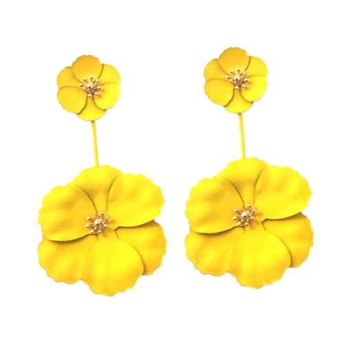 COMPUKAS Blumige Ohrstecker Damen Ohrschmuck Gelb Kreatives Design Leicht Tragbar Modischer Schmuck für Freundin Mutter Frau COMPUKAS Blumige Ohrstecker Damen Ohrschmuck Gelb Kreatives Design Leicht Tragbar Modischer Schmuck für Freundin Mutter Frau von COMPUKAS