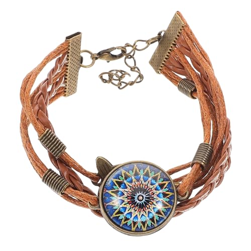 COMPUKAS Boho Armband Verstellbar Handgefertigt Schmetterlingsperlen Geflochtenes Wickelarmband Damen und Herren Sommer Strandarmband von COMPUKAS