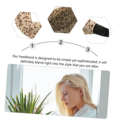 COMPUKAS Breites Knot Stirnband Damen Cross Knot Headpiece Haarreif Weiches Stoff Haarband für Alltag Party Hochzeit Rutschfest Bequem und Schonend für Haartypen Modisches Accessoire von COMPUKAS