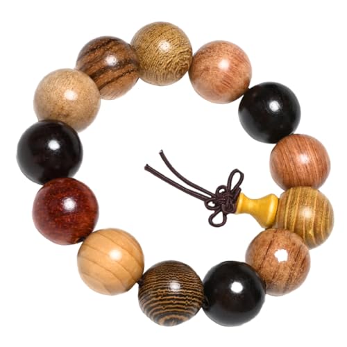 COMPUKAS Holzperlenarmband Für Männer Und Frauen Buddha Perlenarmband Holzarmband Als Handschmuck Armband Für Geeignet Für Alltag Und Reiseandenken von COMPUKAS