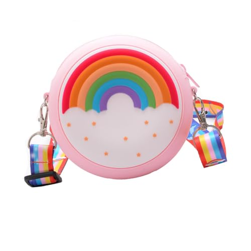 COMPUKAS Crossbody Süße Cartoon Geldbörse für Mini Umhängetasche Regenbogenpink Leichtes Material für Strand Party mit Feiner Verarbeitung COMPUKAS Crossbody Süße Cartoon Geldbörse für Mini Umhängetasche Regenbogenpink Leichtes Material für Strand Party mit Feiner Verarbeitung von COMPUKAS