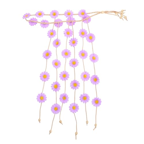COMPUKAS Daisy Blumenkranz Haarband Bohemian Sonnenblumenhaarkranz für Stirnband Perfektes Accessoire für Partys und Hochzeiten von COMPUKAS