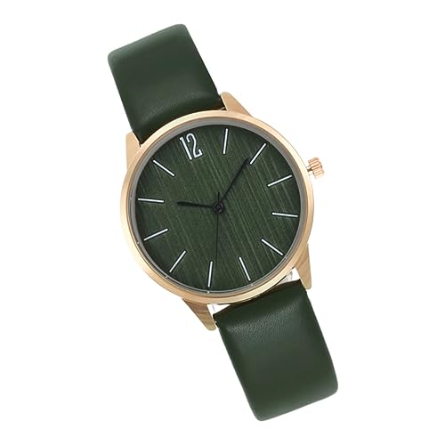 COMPUKAS Damen Armbanduhr Casual Quarzuhr mit Modischem Armband Militärgrün Vielseitig Einsetzbar für Schule Freizeit Leicht Anpassbar für Optimalen von COMPUKAS