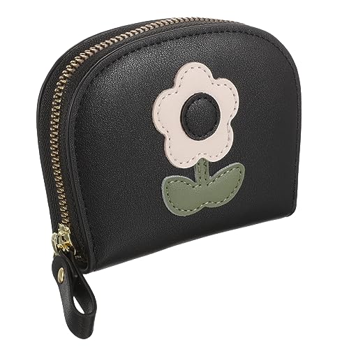 COMPUKAS Damen Geldbörse PU mit Reißverschluss Kompakte Brieftasche für Id Karten Bankkarten und Münzen Stilvolles und Design für Frauen für Unterwegs von COMPUKAS