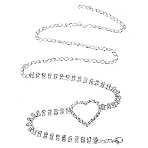 COMPUKAS Damen Oberschenkelkette Leg Chain Hüftkette Silber Glänzend Modeschmuck Leicht Für Sommer Bikini Strand Party von COMPUKAS