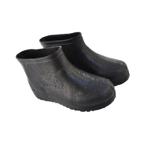 COMPUKAS Damen Rutschfeste Regenstiefel EVA Dicke Säure und Alkalibeständige Leichte Niedrige Gummistiefel Verschleißfest und für Regenwetter von COMPUKAS