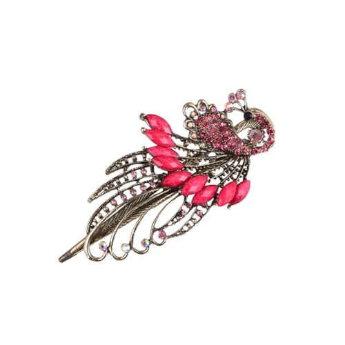 COMPUKAS Delikate Vintage Haarklammer mit Strassbesatz Modischer Haarschmuck für Damen und Mädchen Leichter Legierungs haarclip Geeignet für Party Festival Alltag von COMPUKAS