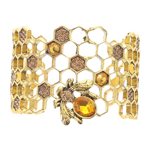 COMPUKAS Einstellbares Offenes Armband Metalllegierung für Damen Bee Bangle Modisches Schmuckstück für Besondere Anlässe Stilvolle Handgelenksdekoration für Frauen und Mädchen COMPUKAS Einstellbares Offenes Armband Metalllegierung für Damen Bee Bangle Modisches Schmuckstück für Besondere Anlässe Stilvolle Handgelenksdekoration für Frauen und Mädchen von COMPUKAS