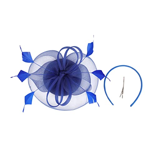 COMPUKAS Fascinator Haarschmuck für Damen Elegantes Hochzeits Headband Leichtes Netz Hut Design für Tea Party und Strapazierfähig Komfortabel Hochwertige Materialien für Langanhaltenden von COMPUKAS