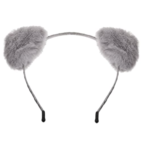 COMPUKAS Fluffiges Tierohren Stirnband Fuchs Ohr Haarreif Elastisch Für Kostüm Karneval Party Zubehör Damen Mädchen von COMPUKAS