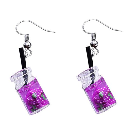 COMPUKAS Frauen Ohrringe Kreative Fruchtanhänger Ohrhänger Traube Modischer Ohrschmuck Für Party Alltag Elegant Leicht Und Langlebig von COMPUKAS