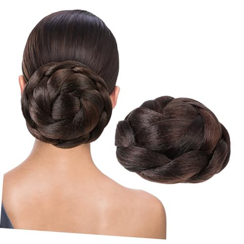 COMPUKAS Geflochtener Haarknoten Kunsthaar Dutt Haarverlängerung für Damen Wellenförmiger Chignon mit Klammer für Voluminöse Hochsteckfrisuren COMPUKAS Geflochtener Haarknoten Kunsthaar Dutt Haarverlängerung für Damen Wellenförmiger Chignon mit Klammer für Voluminöse Hochsteckfrisuren von COMPUKAS